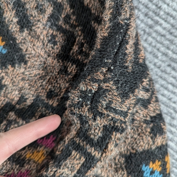 VTG Wool Blend Sweater Mens XL Grandpa Made In USA, Cabincore, Fisherman - Picture 6 of 14